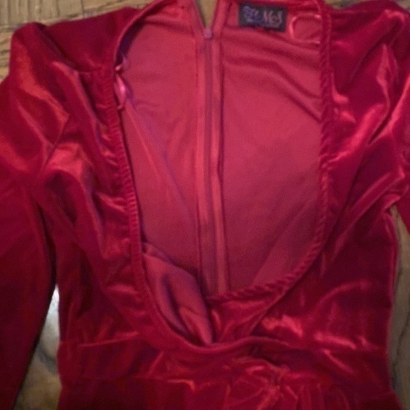 Dress NWOT M Rich Red/Burgundy Velvet Hot Miami Styles - Picture 11 of 14